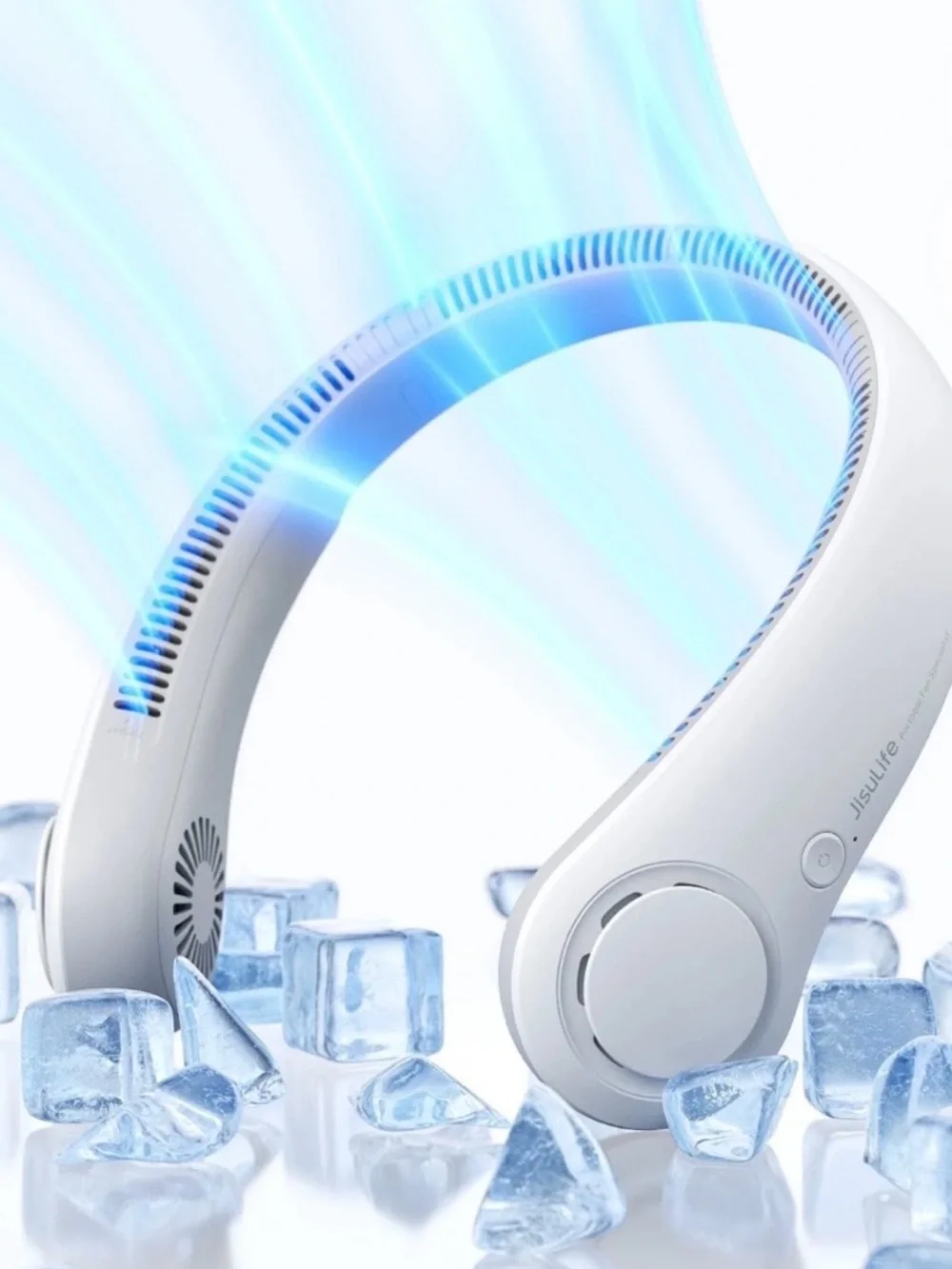 🔥 BUNDLE OF 2 JISULIFE Portable Neck Fans | 5 speeds | 18 H Battery New/Open Box